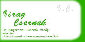 virag csernak business card